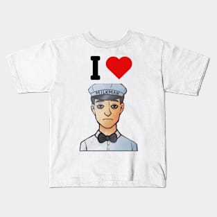 I heart milkman funny tiktok trend design sticker Kids T-Shirt